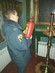 Проверка огнетушителей Свято-Троицкого храма