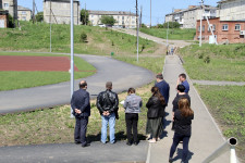 Сегодня на стадионе поселка Пионерский прошло очередное совещание по строительству спортивного парка отдыха