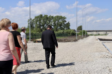 Строительство стадиона в деревне Бердюгина