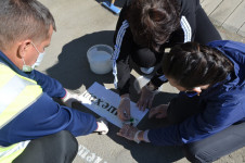 Акция "#ПДДнаАсфальте" в Ирбите