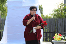 Открытие обелиска в деревне Мельниковой