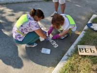 Госавтоинспекция Ирбита провела акцию «ПДД на асфальте»