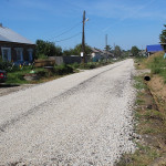 Ремонт дороги в селе Чубаровском