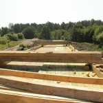 Работы по ремонту моста в деревне Молокова