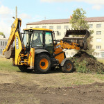 Строительство "Парка Победы" в поселке Зайково