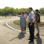 Строительство стадиона в деревне Бердюгина