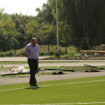 Строительство стадиона в деревне Бердюгина