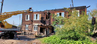Пожар 06.08.2020 г. Ирбит, ул. Маяковского, 12