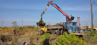 Восстановление большой дренажной канавы вдоль улицы Белинского