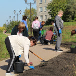Осенний субботник в спортивном парке отдыха поселка Пионерский