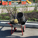 Осенний субботник в спортивном парке отдыха поселка Пионерский