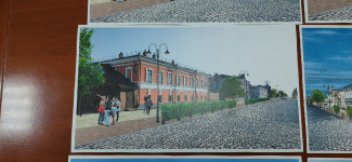 Проекты двух пешеходно-прогулочных зон в районе площади им. Ленина