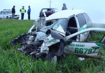 В результате столкновения двух автомобилей погиб один из водителей