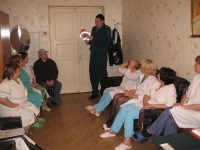 Учебная тренировка по эвакуации пациентов и персонала инфекционного отделения ГБУЗ СО «Ирбитская ЦГБ»