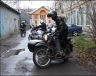 Французская байкерша в Ирбите