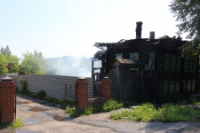 Пожар в жилом доме по улице Первомайской