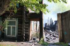 Пожар в жилом доме по улице Первомайской