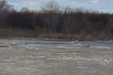 На берегу реки Ница обнаружена черно-оранжевая надувная лодка