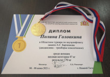 Ирбитчанки заняли первые места на Областном турнире по пауэрлифтингу