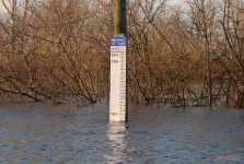 Спасатели патрулируют подтопленную территорию. Фоторепортаж