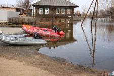 Паводковая обстановка в Ирбите на 18.04.2016 г. Уровень воды в реке