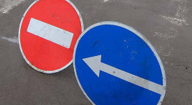 Внимание! Перекрыто движение на участке дороги по ул.Пролетарская