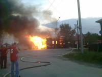 Пожар 19.06.2013 года по адресу г. Ирбит, ул. Пролетарская 23