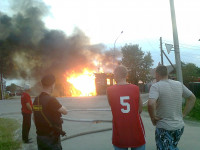 Пожар 19.06.2013 года по адресу г. Ирбит, ул. Пролетарская 23