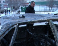 Машина загорелась…