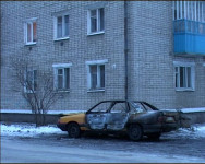 Машина загорелась…