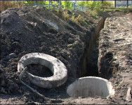 Идёт строительство дренажа