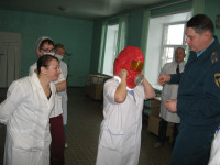 Учебная тренировка по эвакуации пациентов и персонала терапевтического отделения ГБУЗ СО «Ирбитская ЦГБ»