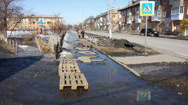 Городской активист Алексей Кононов третий год подряд благоустраивает ирбитские тротуары