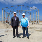 Глава Ирбитского МО совместно заместителем министра АПК Свердловской области проверили, как продвигается строительство ФОК в поселке Пионерском