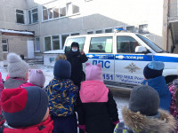 Сотрудники Госавтоинспекции Ирбита встретились с юидовцами-дошколятами