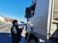 За три дня сотрудники ГИБДД Свердловской области выявили около 1500 нарушений, допущенных водителями грузового транспорта