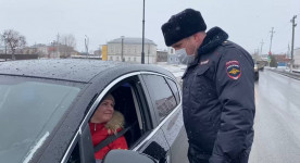 В Ирбите сотрудники ГИБДД провели акцию «Цветы для автоледи»