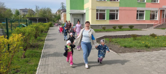 В детском саду № 9 проведена тренировка  по отработке эвакуации и тушению условного очага пожара