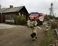 Пожарно-тактические учения по защите населенного пункта от лесных пожаров
