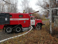 Пожарно-тактические учения по защите населенного пункта от лесных пожаров