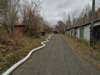 Пожарно-тактические учения по защите населенного пункта от лесных пожаров