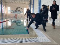 Строительство физкультурно-оздоровительного комплекса с бассейном близится к завершению