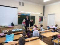 Ученики «Зайковской СОШ №1» вспомнили и закрепили правила безопасного поведения на проезжей части дороги и в автотранспорте