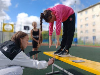 Сдача норм ГТО в летнем лагере