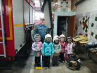 И вновь дети в гостях в 60 пожарно-спасательной части г. Ирбита