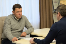 Евгений Куйвашев в ходе рабочей поездки в Ирбит обсудил с Николаем Юдиным планы по реализации проекта "Ирбит – город-музей"