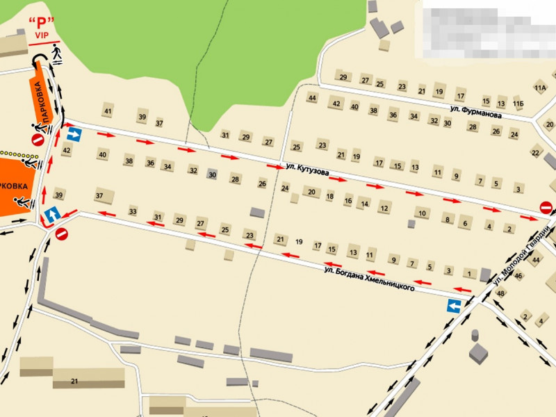 Односторонее движение во время Лыжни России 2020