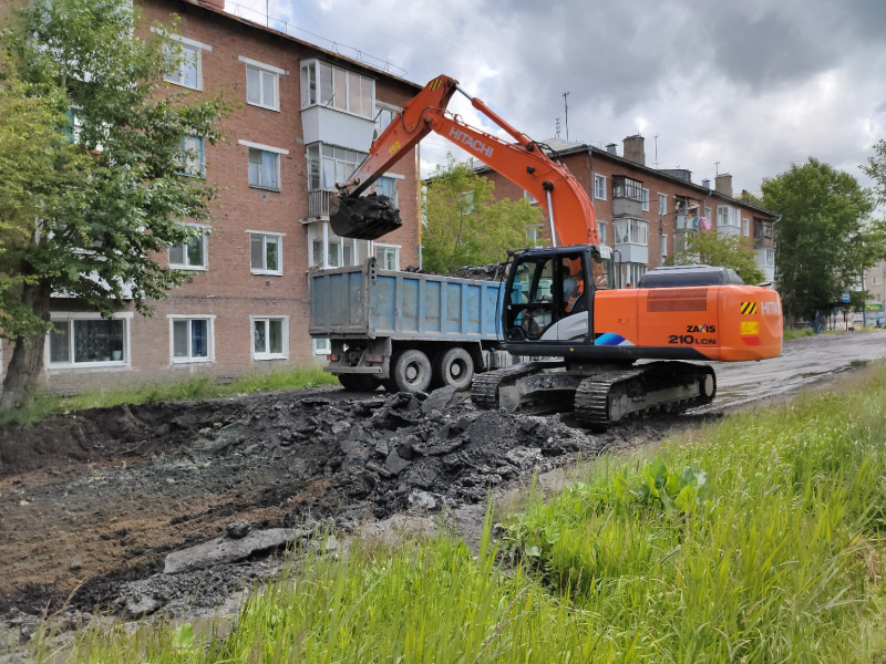 ремонт дороги по улице Александра Матросова