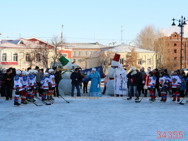 Открытие катка на бульваре Победы