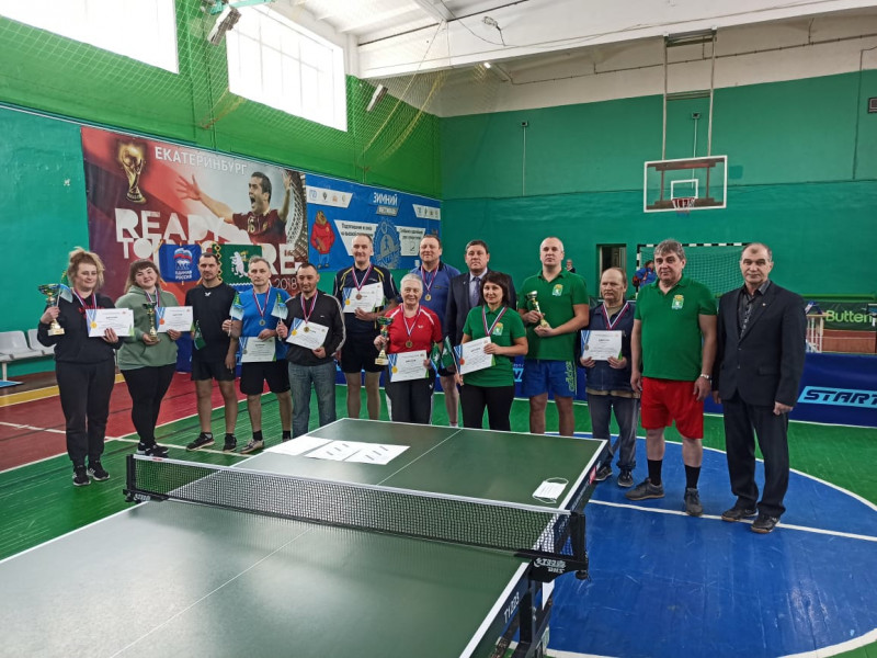 Команда ГО город Ирбит заняла первое место на соревнованиях по настольному теннису
